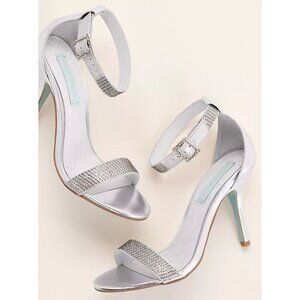 Blue by Betsey Johnson High Heel Sandal Formal Wedding Bridal Size 8